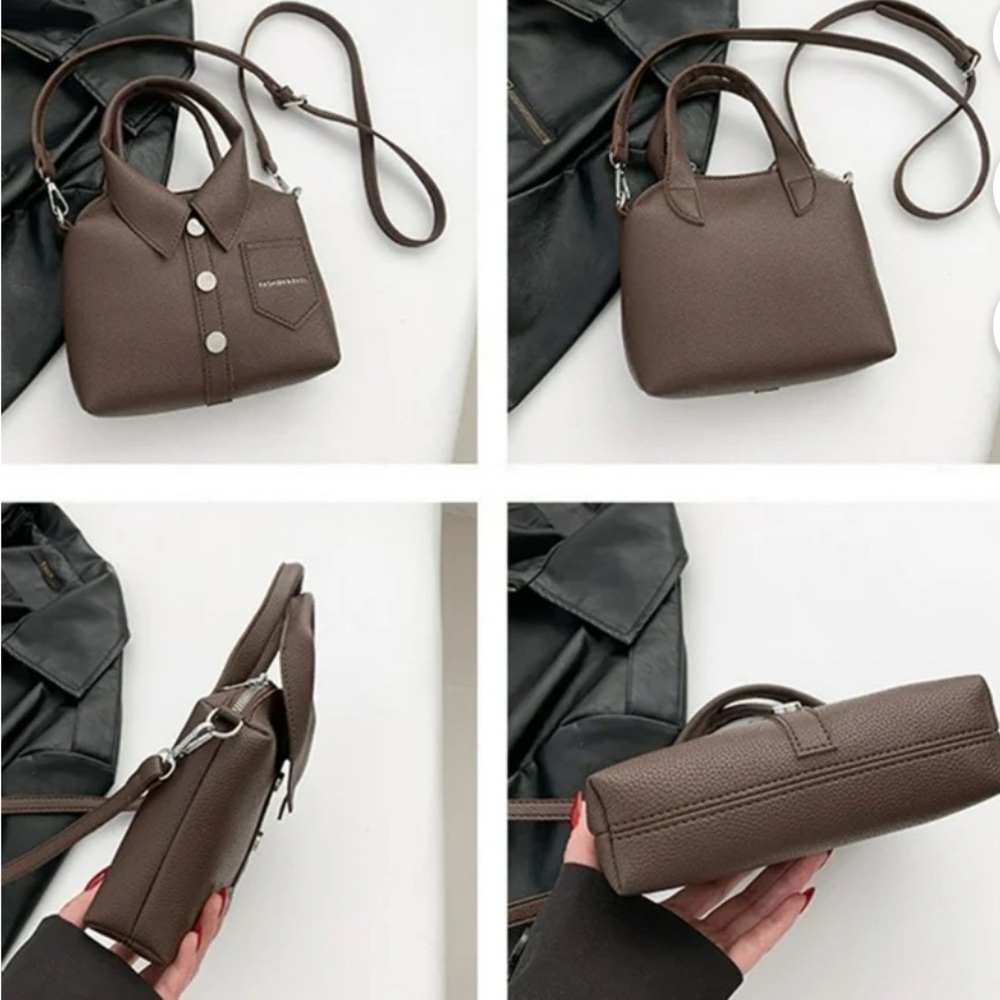 Fashion PU Shirt Shape Shoulder Purse Top Handle NWT​ - Picture 4 of 5